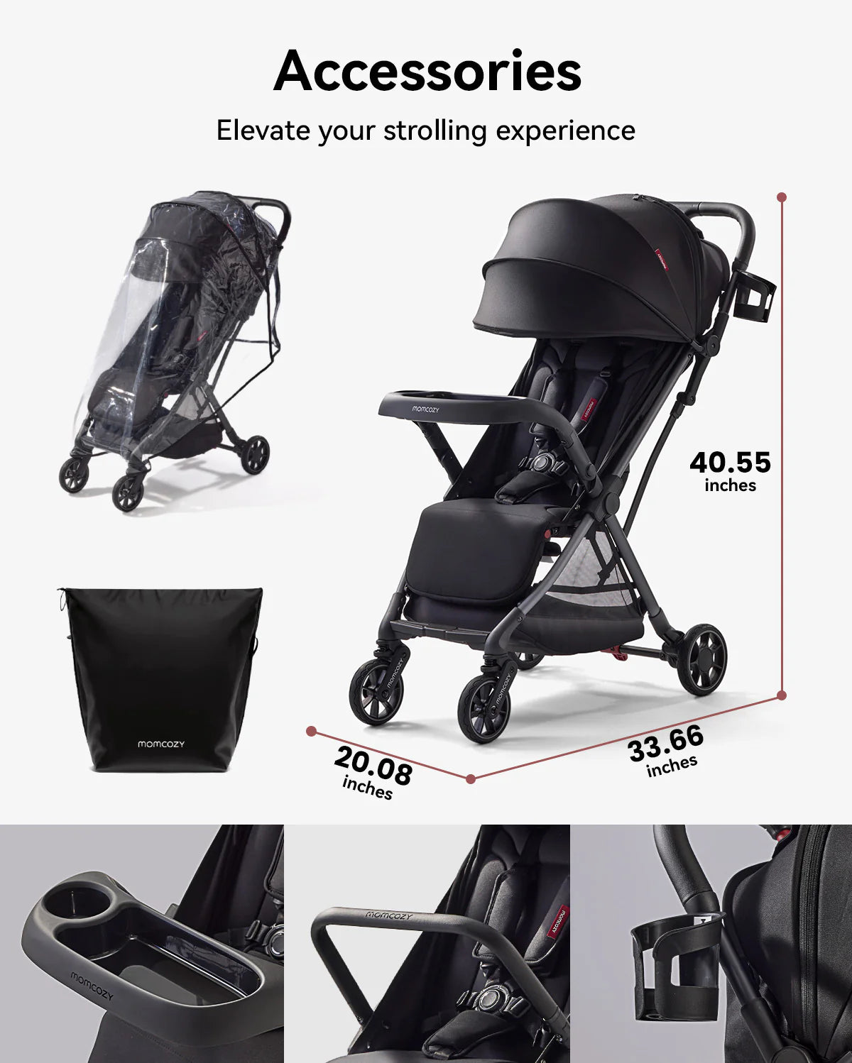 Momcozy ClickGo Poussette légère