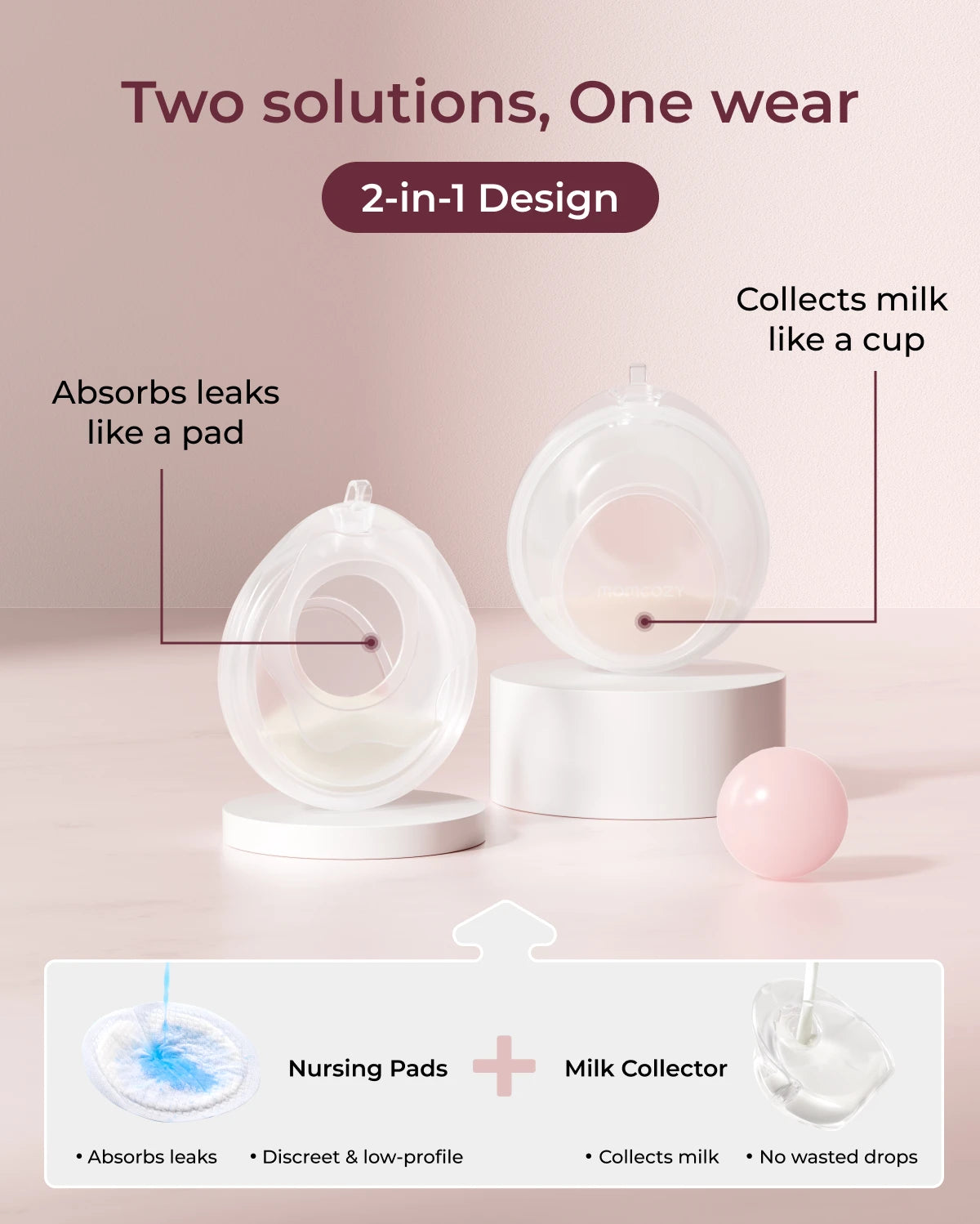 Momcozy Waterdrop Breast Milk Collection Shell