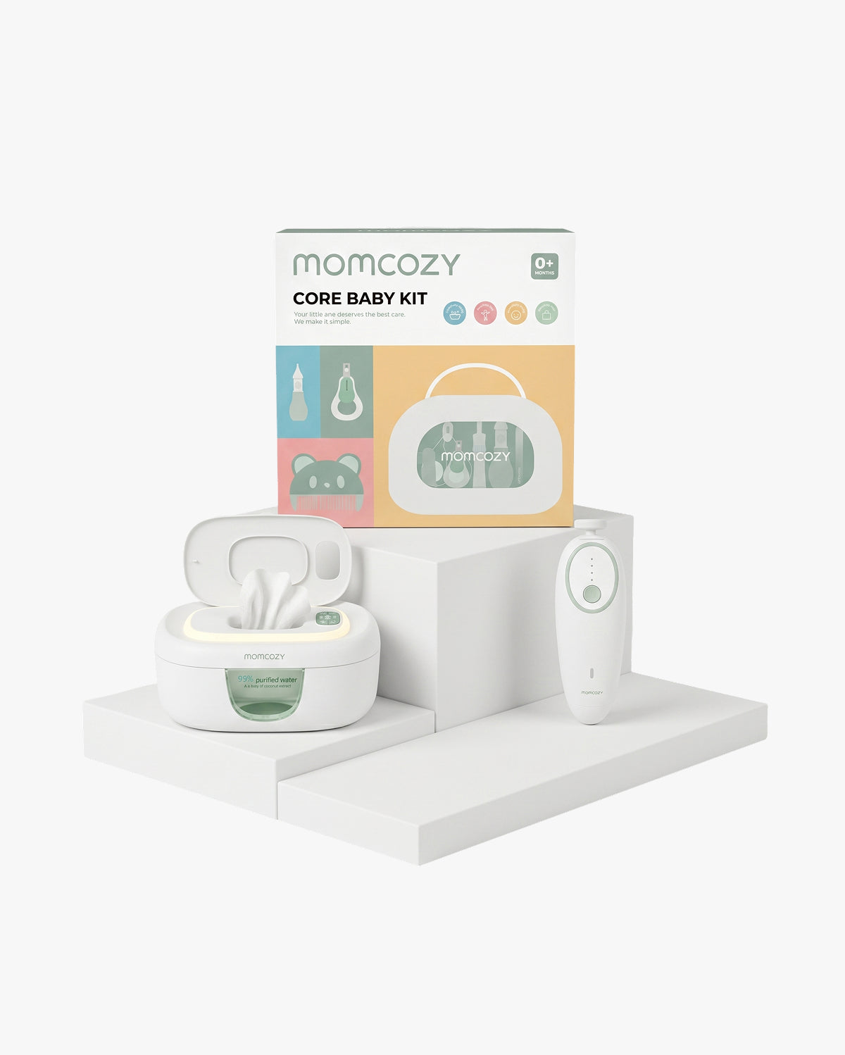 Momcozy Kit básico para bebé todo en 1 y lima de uñas eléctrica para bebés