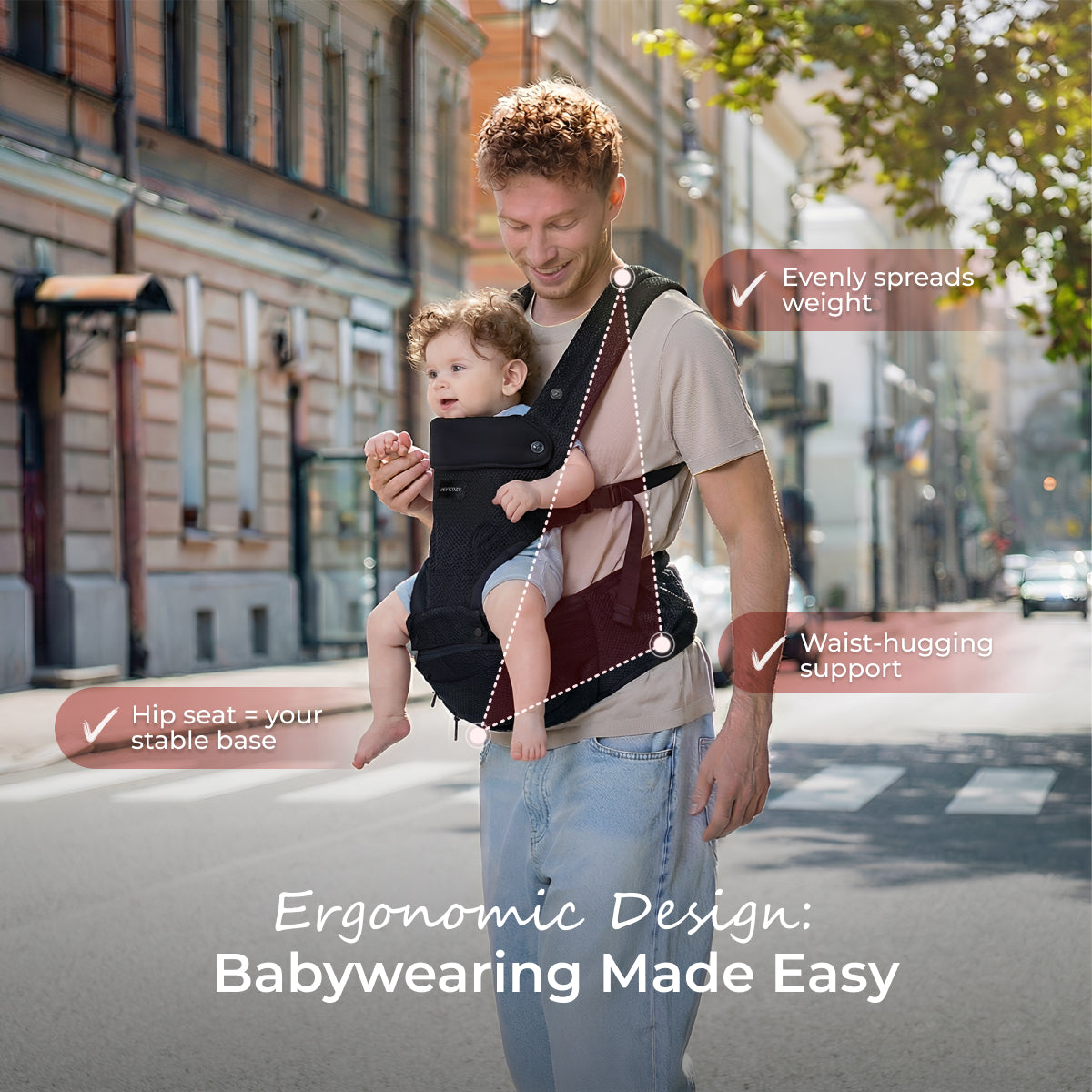 2-In-1 Hip Seat Baby Carrier