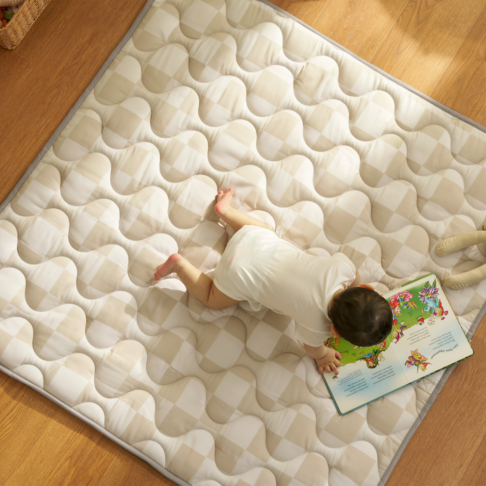 Tapis de jeu portable pour bébé Momcozy – Confort rafraîchissant