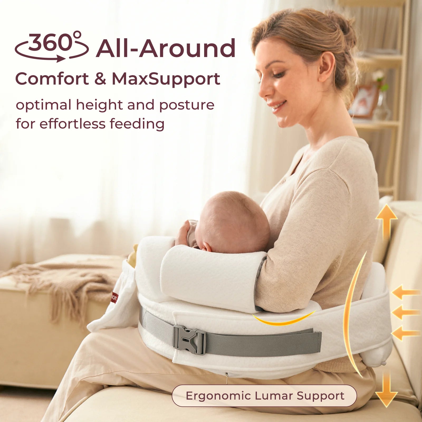 Momcozy Memory Foam Nursing Pillow