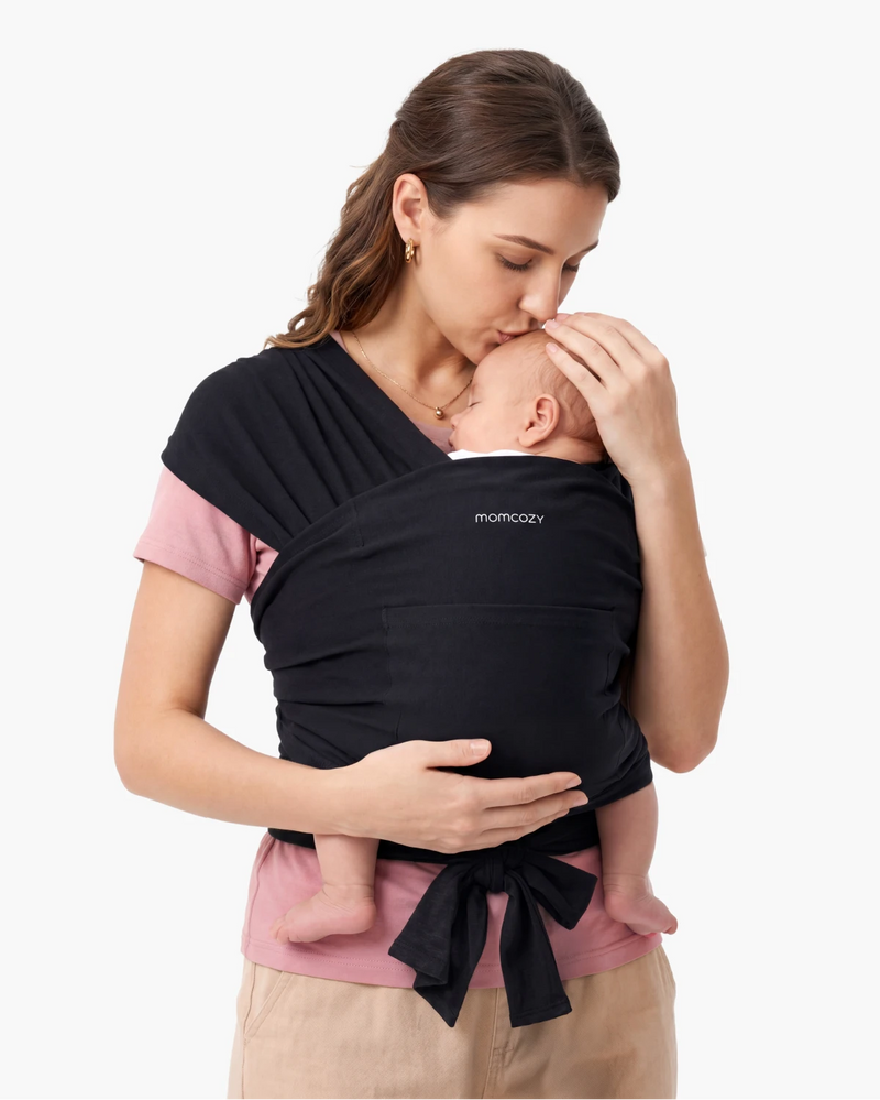 Einfach freihändig zu tragen - Babytragetuch