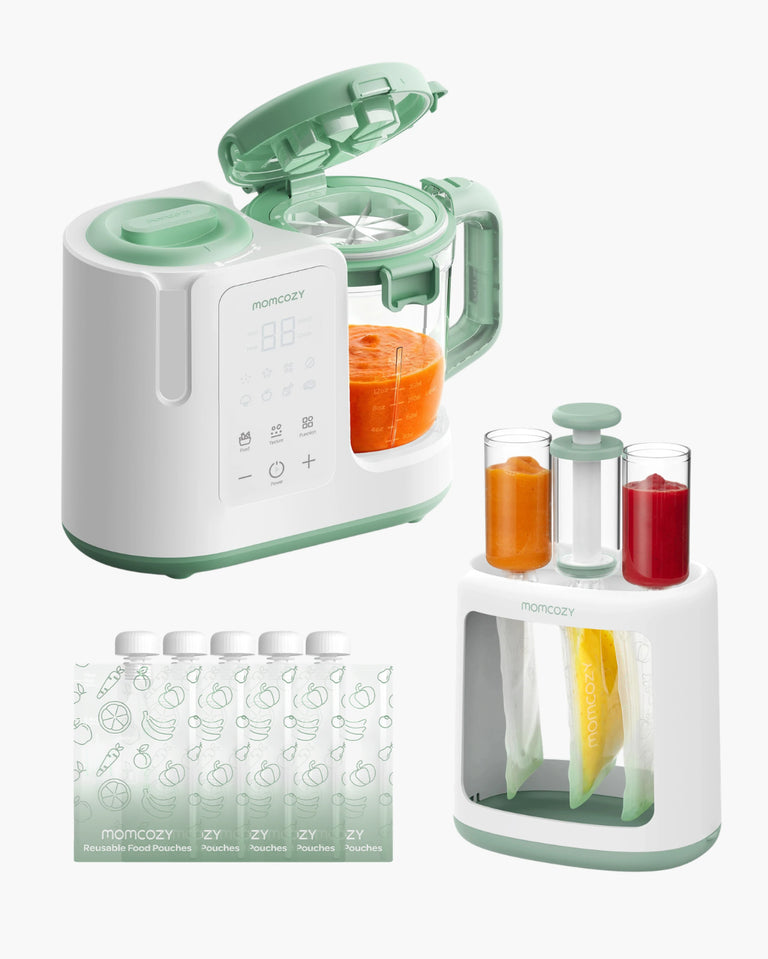 Translation missing: en.Cook-to-Pouch Bundle: AutoMeal Baby Food Maker + Squeeze Station with 5 Reusable Pouches