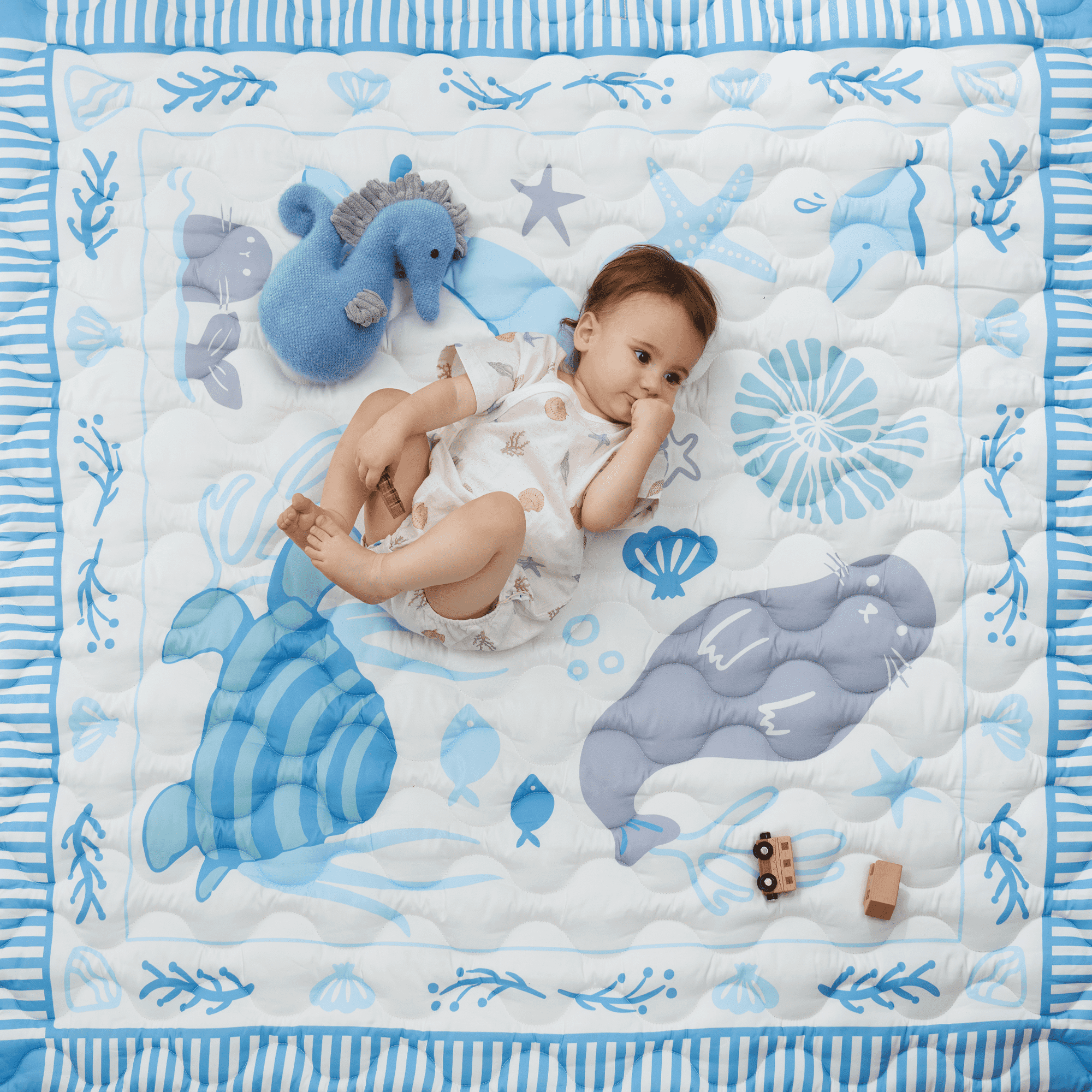 Tapis de jeu portable pour bébé Momcozy – Confort rafraîchissant