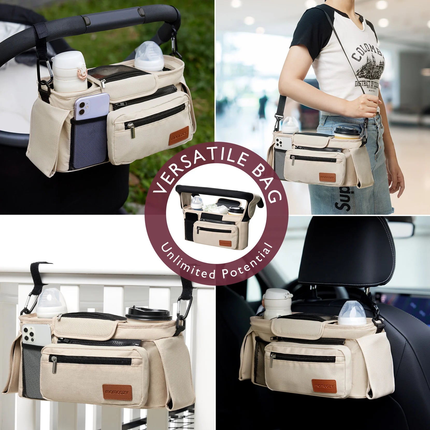 On-the-Go Bundle：ChangeGo Stroller and Baby Carrier and Organizer