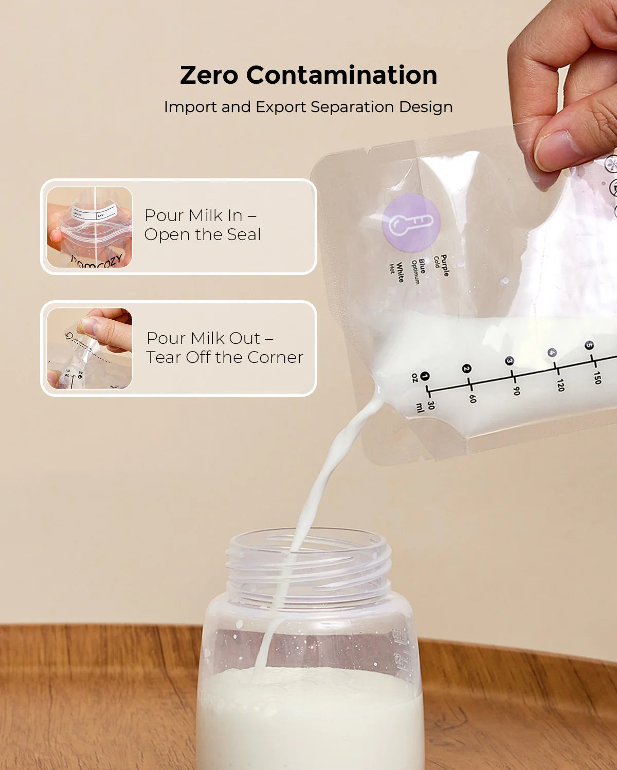 Nutri Smart Baby Bottle Warmer and 120 Count Breastmilk Storage Bags