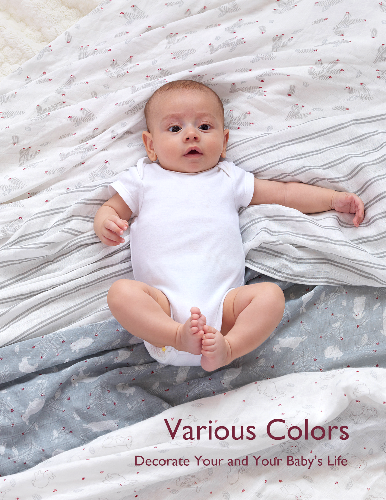 Momcozy Softness Upgrade Muslin Swaddle Blankets