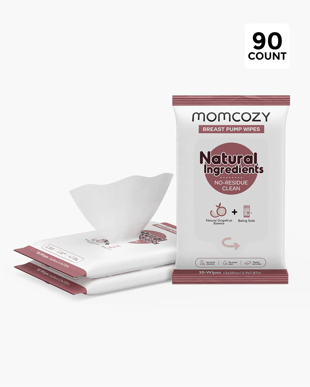 Lingettes naturelles pour tire-lait - sûres et pratiques