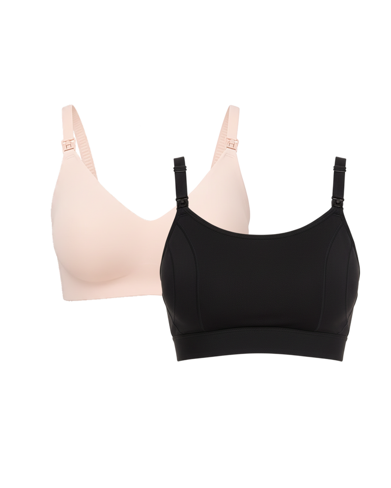 Translation missing: th.Ultra Soft Seamless Nursing Bra YN21 &amp; The Original: Our Basic Pumping Bra YN08 Bundle