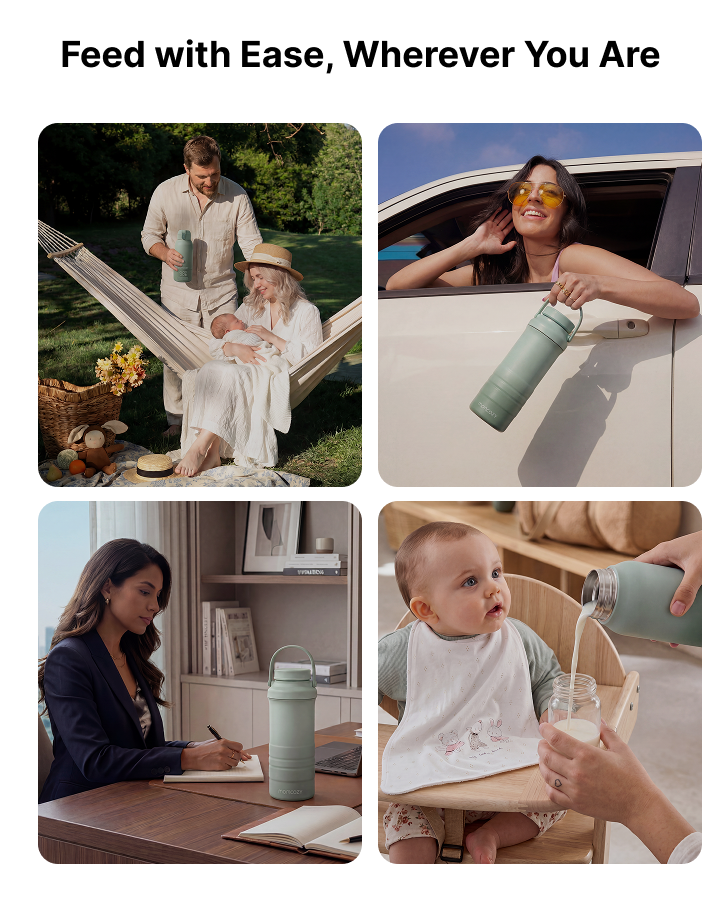 On-the-Go Bundle: Portable Baby Bottle Warmer + 22oz Baby Bottle Cooler