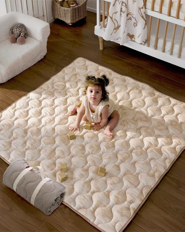 Translation missing: fr.Tapis de jeu portable pour bébé - Léopard brun