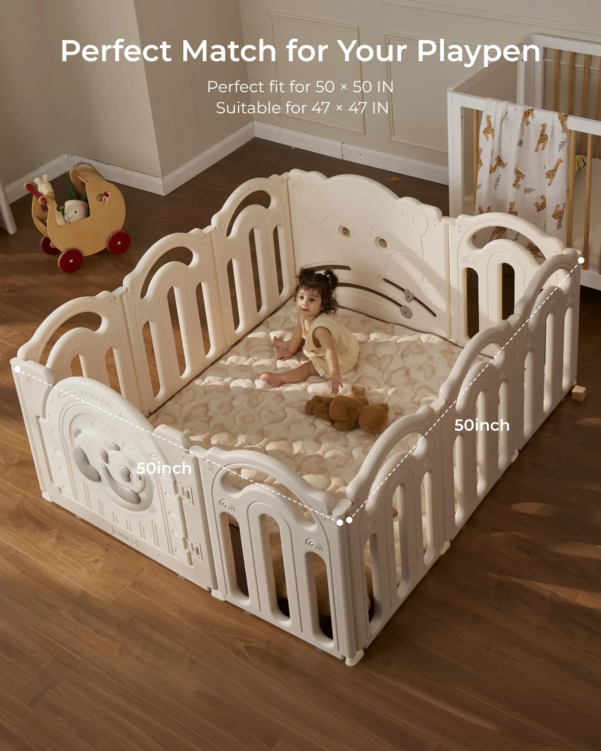 Tapis de jeu portable pour bébé Momcozy – Confort rafraîchissant
