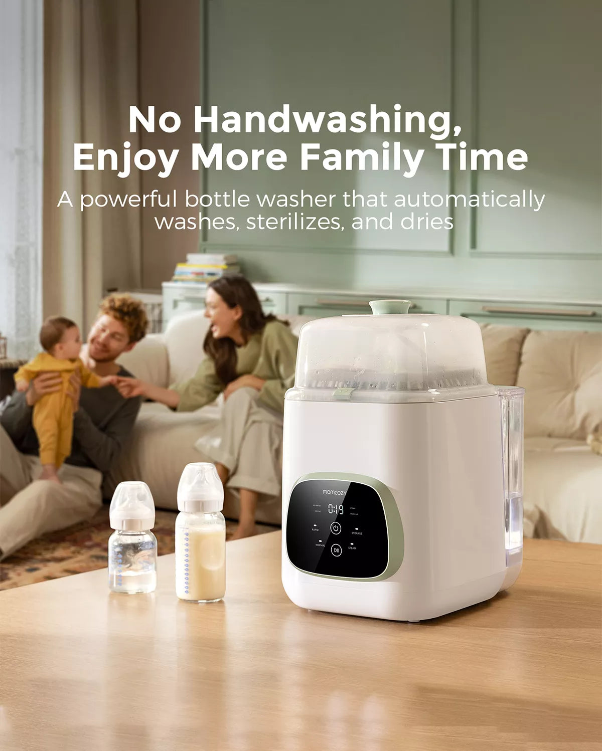 Pump & Clean Bundle: M6 Hands-free Breast Pump and KleanPal Pro Baby Bottle Washer