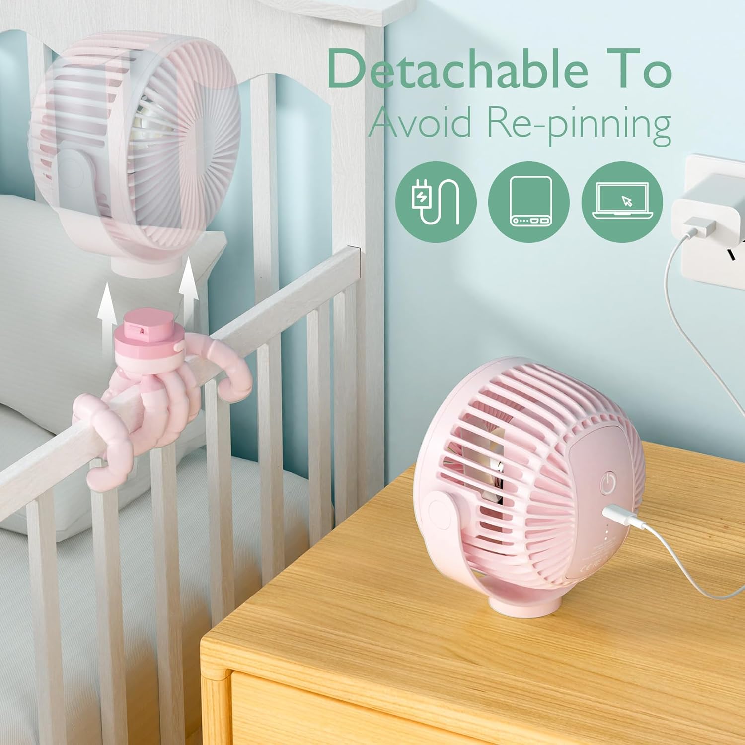 Momcozy Portable Stroller Fan