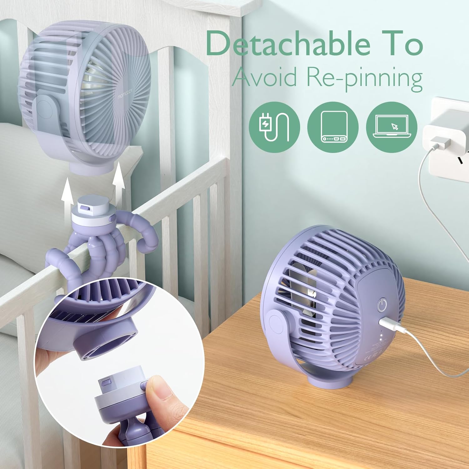 Momcozy Portable Stroller Fan