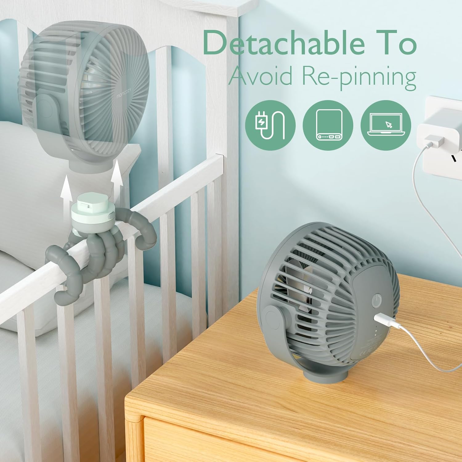 Momcozy Portable Stroller Fan